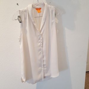 Sheer white button up Shirt